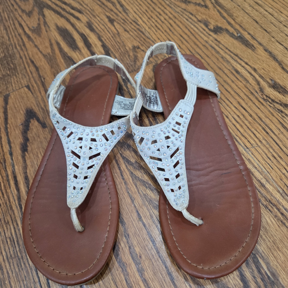 Faded Glory White Kids Sandals